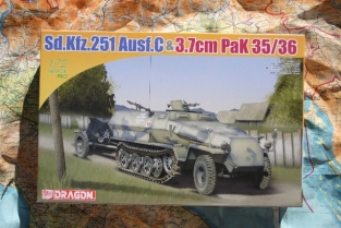 Dragon 7352 Sd.Kfz.251 Ausf.C & 3.7cm Pak 35/36 Gun